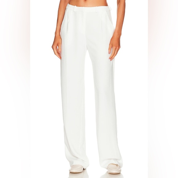 Amanda Uprichard Wallce Pants in Ivory - Picture 2 of 10